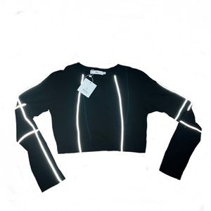 reflective crop top